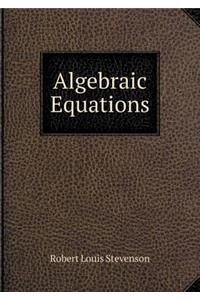 Algebraic Equations