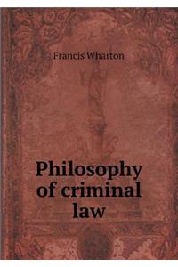 Philosophy of Criminal Law