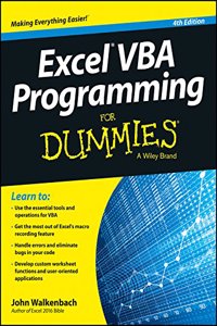 Excel Vba Programming For Dummies, 4th Ed