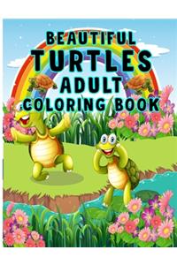Beautiful Turtles Adult Coloring Book