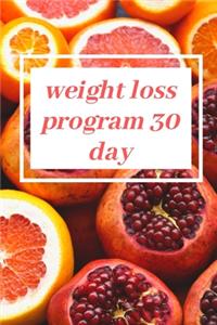 weight loss program 30 day