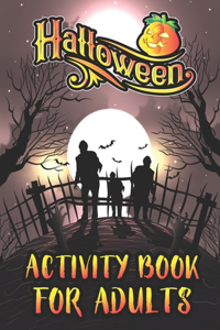 Halloween Activity Book For Adults
