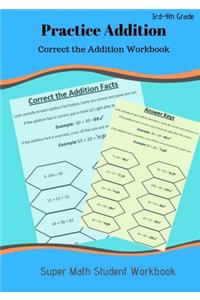 Practice Addition: Correct the Addition Workbook