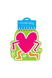 Keith Haring Heart Rainbow Notepad