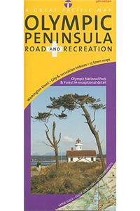 Great Pacific Olympic Peninsula, Washington Road and Recreation Map