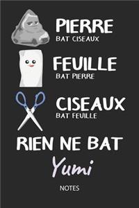 Rien ne bat Yumi - Notes: Noms Personnalisé Carnet de notes / Journal pour les filles et les femmes. Kawaii Pierre Feuille Ciseaux jeu de mots. Fournitures scolaires, premier