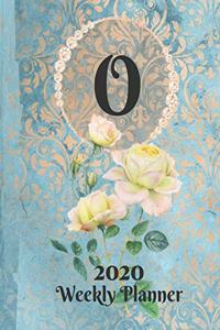 Plan On It Large Print 2020 Weekly Calendar Planner 15 Months Notebook Includes Address Phone Number Pages - Monogram Letter O