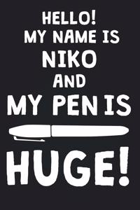 Hello! My Name Is NIKO And My Pen Is Huge!