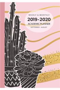 Weekly & Monthly 2019 - 2020 Academic Planner September - August