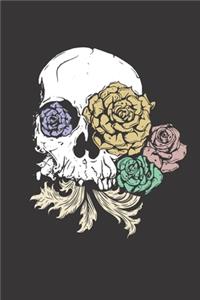 Skull Flower Notebook Journal