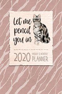 Let Me Pencil You In - Planner 2020 - Weekly and Monthly Diary