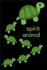 Spirit Animal Journal: Turtle: A Blank Lined Notebook for the Turtle Spirit Animal