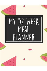 My 52 Week Meal Planner