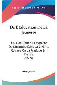 de L'Eeducation de La Jeunesse