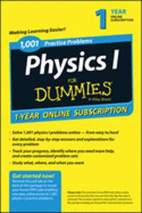 1,001 Physics I Practice Problems for Dummies Access Code Card (1-Year Subscription)
