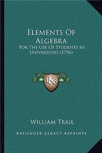Elements Of Algebra