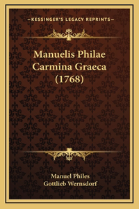 Manuelis Philae Carmina Graeca (1768)