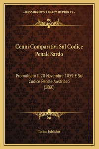 Cenni Comparativi Sul Codice Penale Sardo
