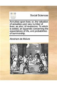Annuities upon lives