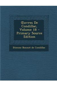 Uvres de Condillac, Volume 18