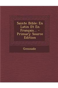 Sainte Bible