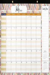 2022 Family Desk Calendar Pad (18-Month Calendar with Bonus Stickers)