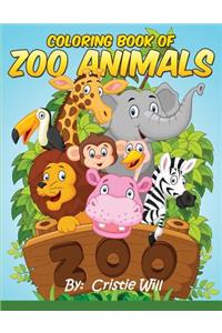 Coloring Book of Zoo Animals