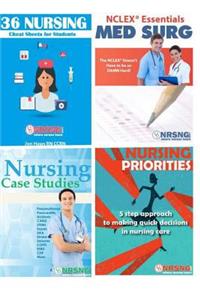 Nursing Student Book Collection (Cheat Sheet, Priorities, MedSurg, Case Studies)