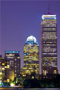 Boston Skyline Night Travel Journal
