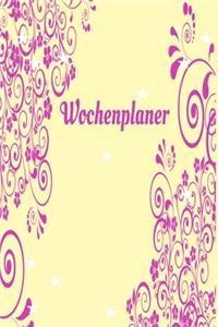 Wochenplaner. rosa Blumenmuster