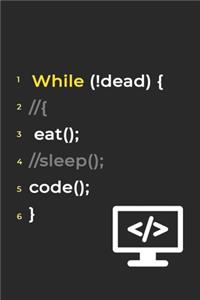 Eat Sleep Code Repeat- Lined Notebook