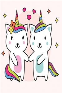 Unicorn cats in love