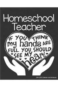 Homeschool Teacher 2019-2020 Calendar and Notebook