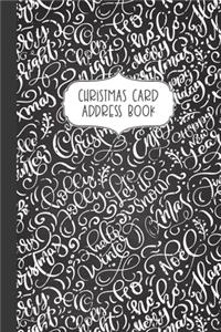 Christmas Card Address Book