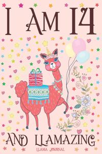 Llama Journal I am 14 and Llamazing