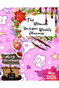 The Ultimate Merry Christmas Unicorn Weekly Planner Year 2020