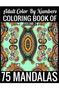 Adult Color By Numbers Coloring Book of Mandalas Volume 2