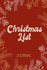 Christmas List Journal