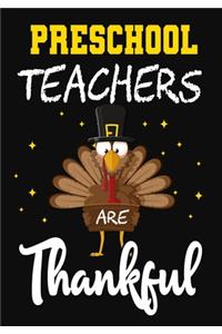 Preschool Teachers Are Thankful