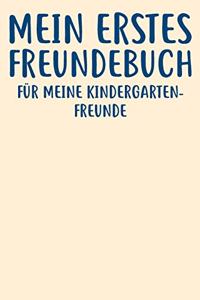 Meine Erstes Freundebuch Für Meine Kindergartenfreunde