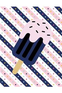 Ice Cream Notebook - Blank Unlined Paper