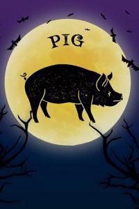 Pig Notebook Halloween Journal