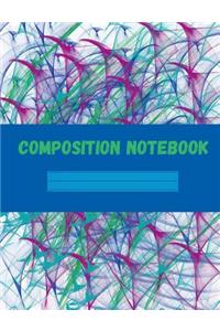 Composition Notebook College Ruled Abstract Art