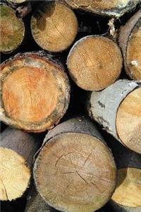 Stacked Logs Journal: 150 Page Lined Notebook/Diary