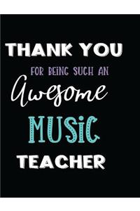 Thank You Being Such an Awesome Music Teacher