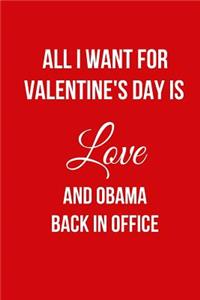 All I Want for Valentine's Day Is Love and Obama Back in Office