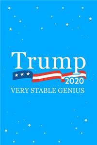 Trump 2020 Very Stable Genius Journal Notebook