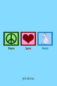 Peace Love Goats Journal