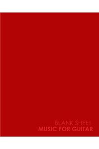 Blank Sheet Music for Guitar
