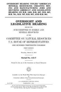 Oversight hearing titled 